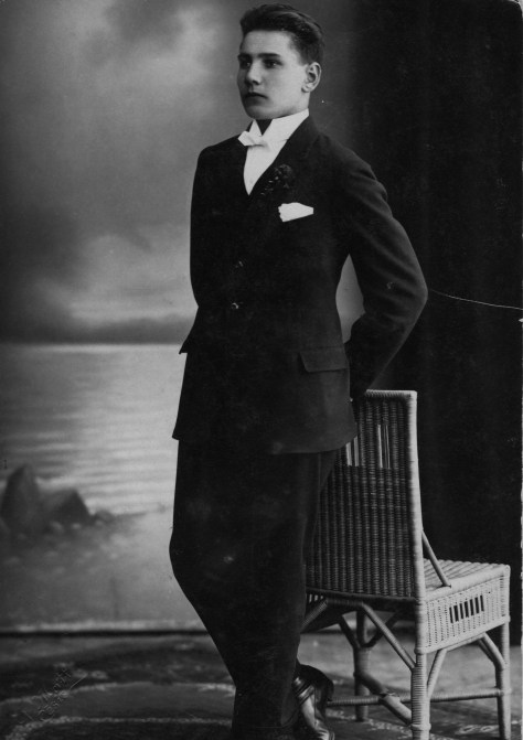 My father in a studio in Riga, Latvia.